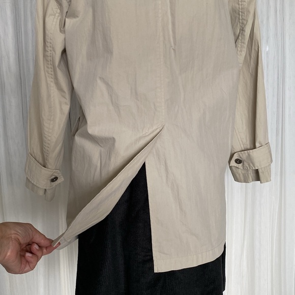 Liz Claiborne Lizwear jeans short, boxy fit trench jacket Size Small Petite - Picture 7 of 12